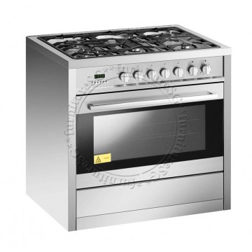 EF 90CM 5 BURNERS FREESTANDING COOKER WITH FULL SIZE OVEN - GC AE 9650 A SS